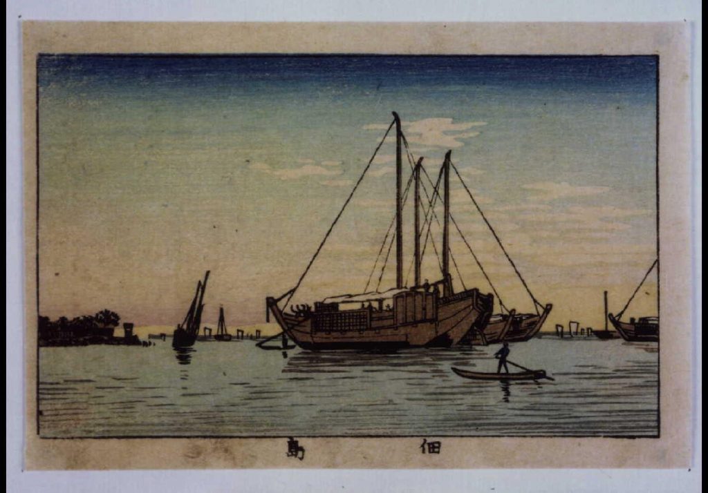 作品画像:東京真画名所図解 佃島