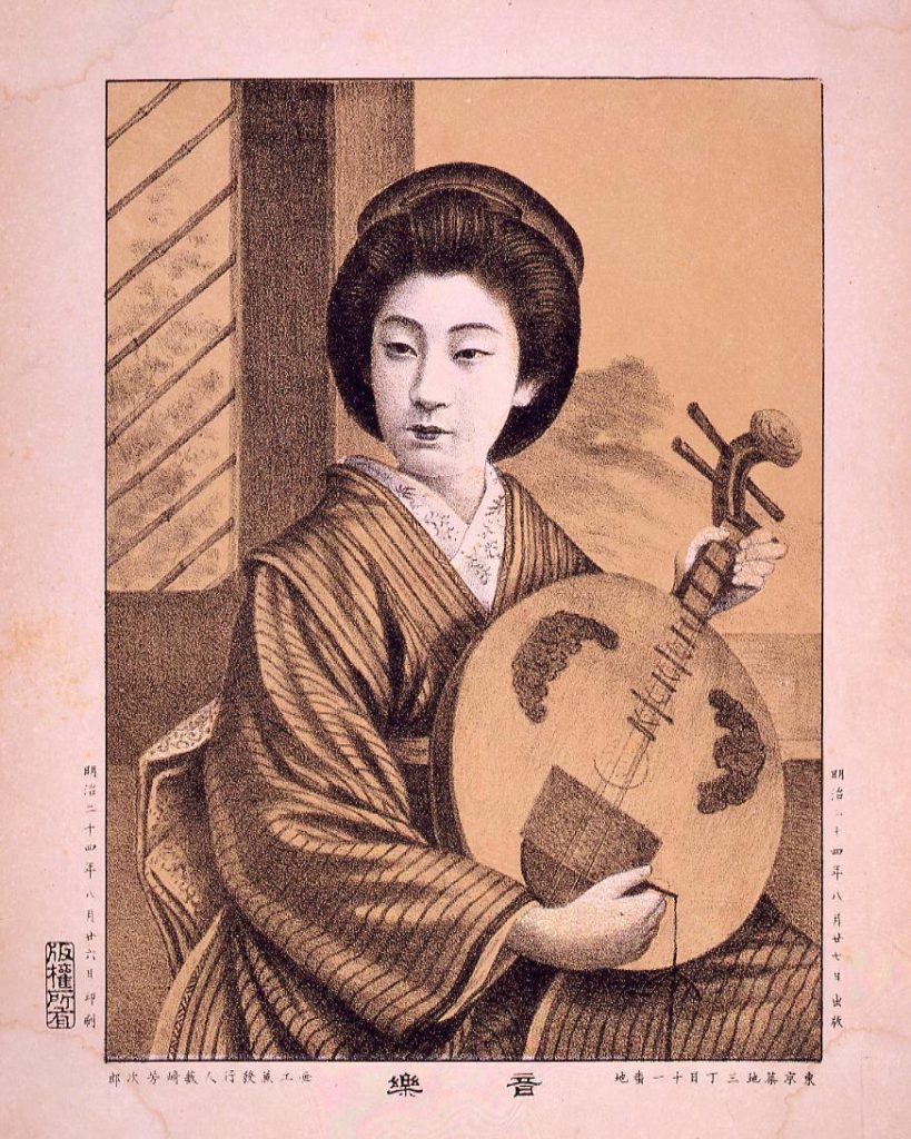 作品画像:音楽(美人図)