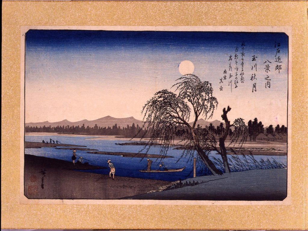 作品画像:江戸近郊八景 玉川秋月