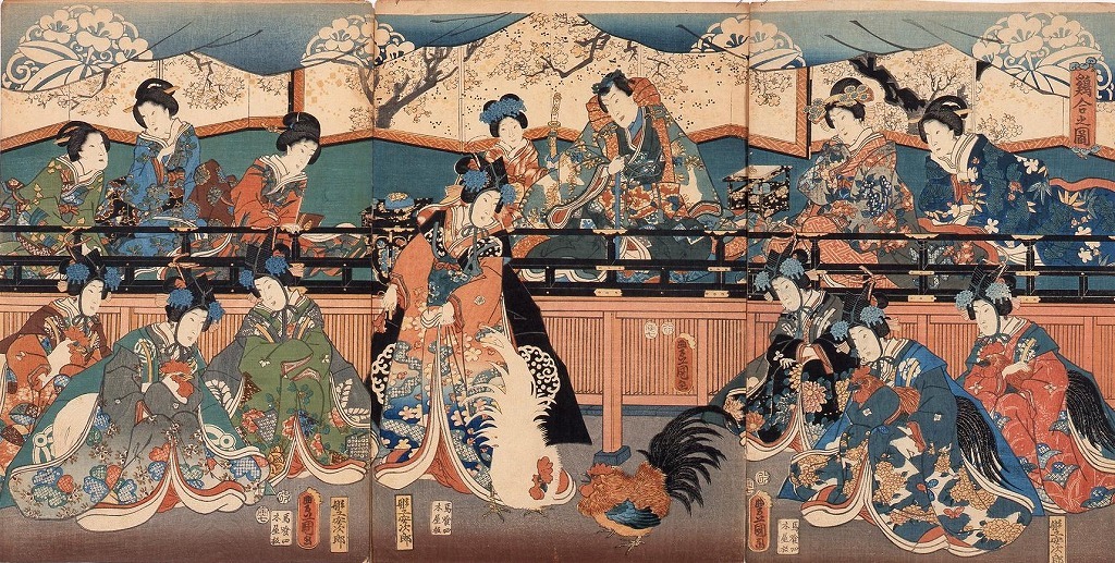 作品画像:鶏合之図