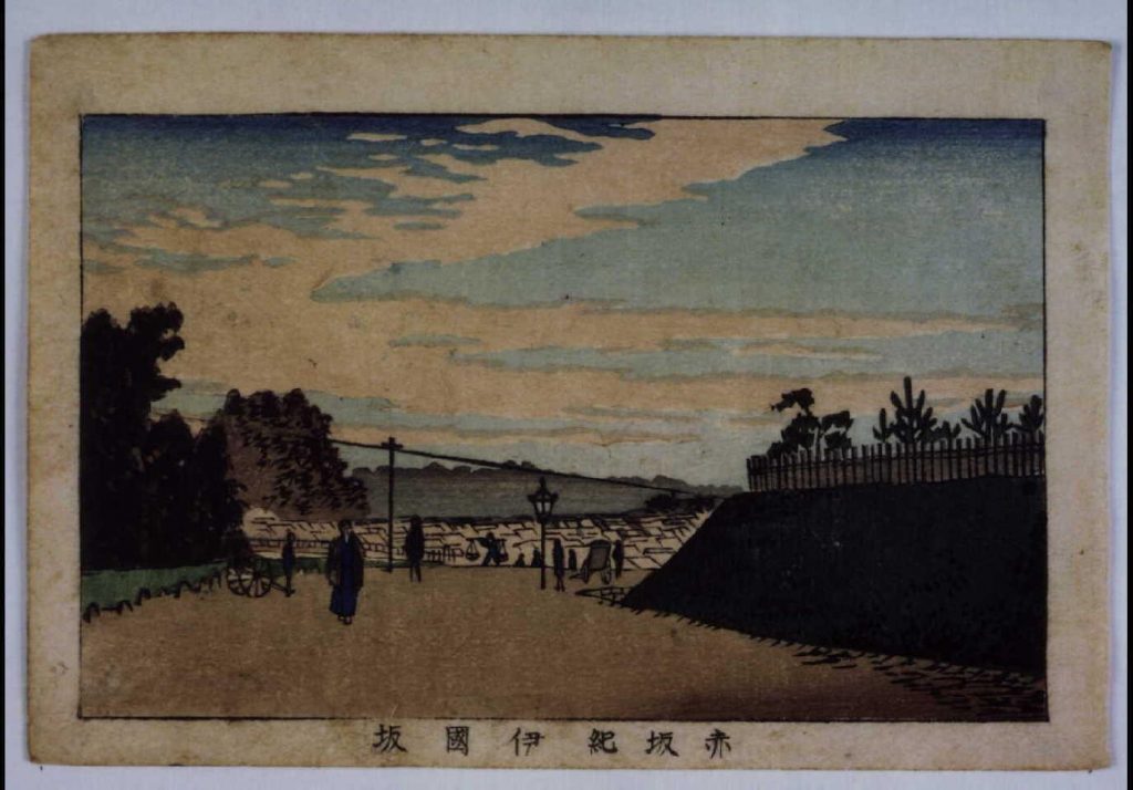 作品画像:東京真画名所図解 赤坂紀伊国坂