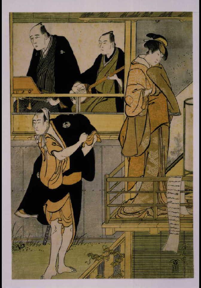 作品画像:出語り 三代目市川八百蔵の古手屋八郎兵衛と中村里好の丹波屋お妻