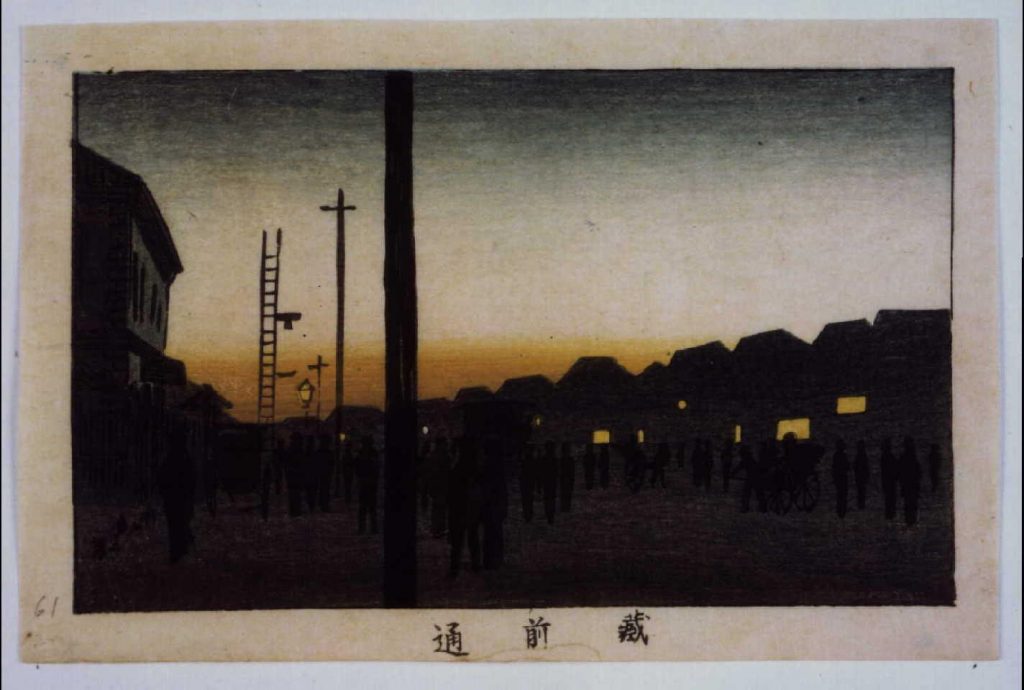 作品画像:東京真画名所図解 蔵前通