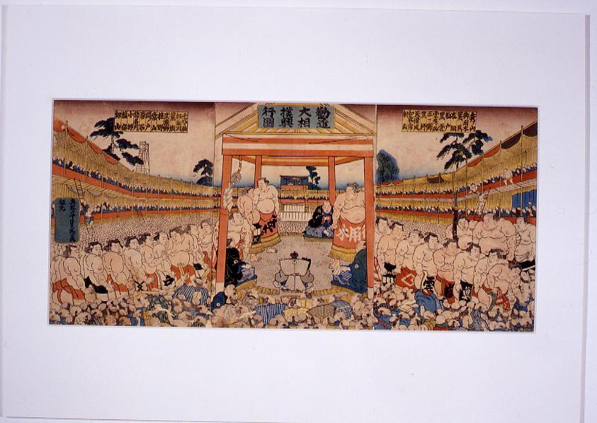 作品画像:勧進大相撲興行図