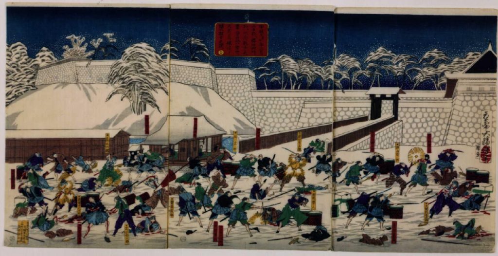 作品画像:安政五年三月三日桜田門外ニテ井伊大老襲撃之図