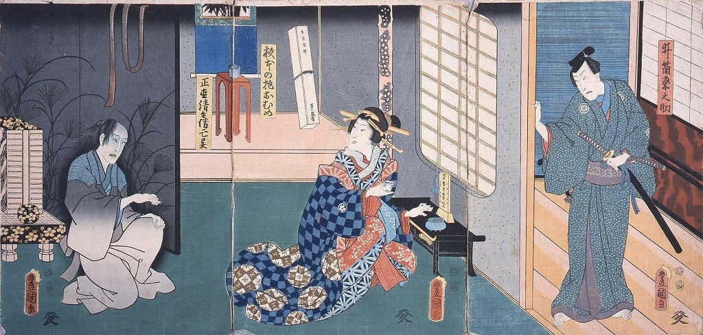 作品画像:芝居絵 敵討噂古市
