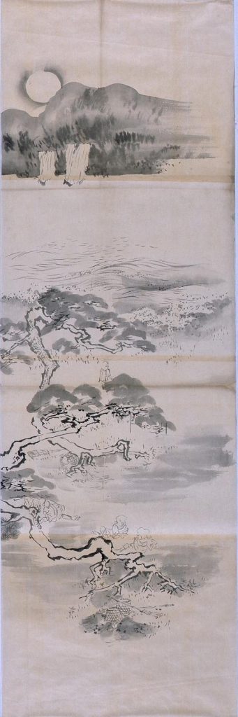 作品画像:粉本 松下人物