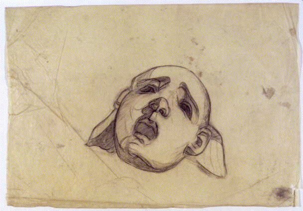 作品画像:下絵 「シーザーの香炉」(仮面)