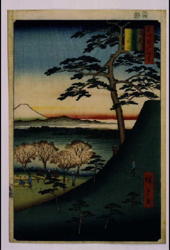 作品画像:名所江戸百景 目黒元不二