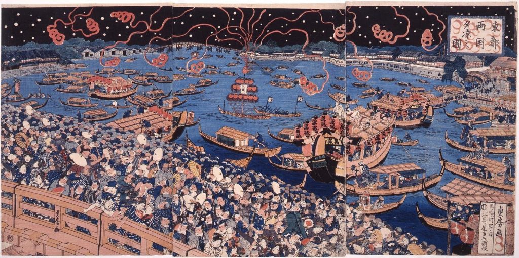 作品画像:東都両国夕涼之図