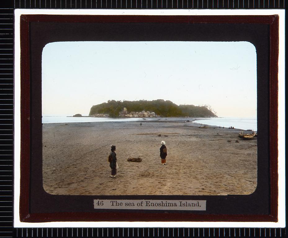 作品画像:江ノ島(幻燈原板)