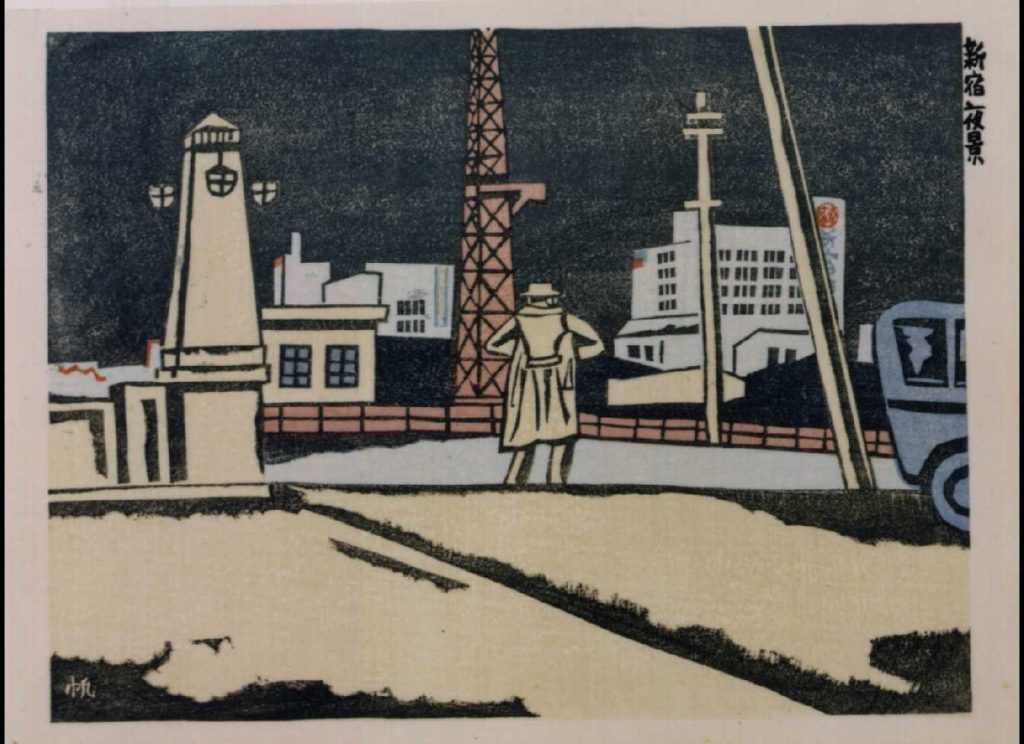 作品画像:東京回顧図会 新宿の夜