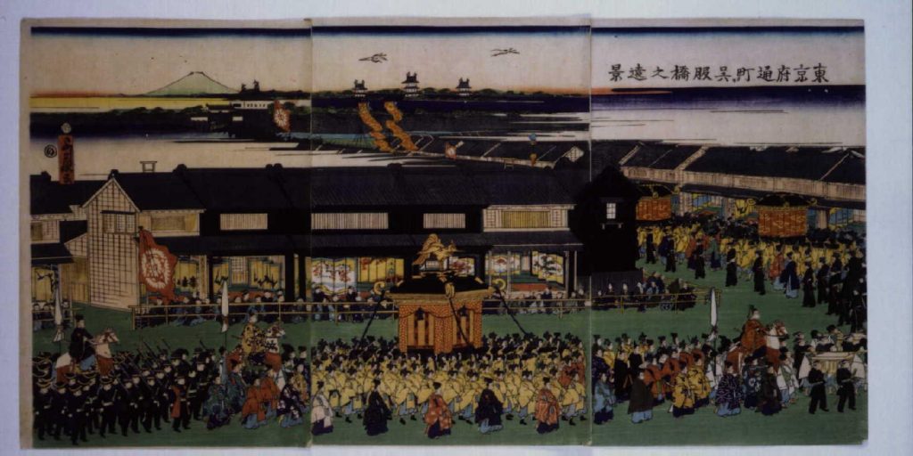 作品画像:東京府通町より呉服橋之遠景