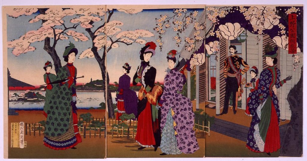 作品画像:上野公園開花ノ図