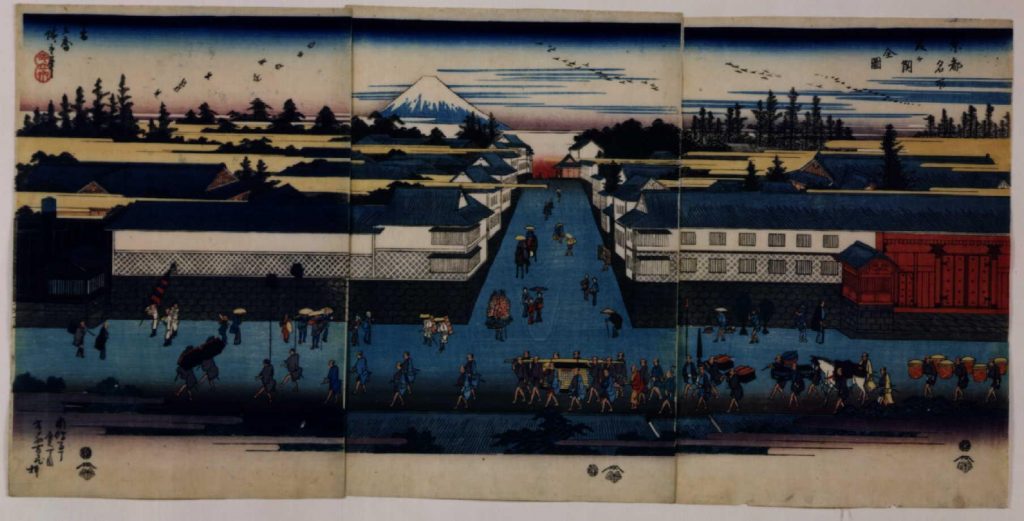 作品画像:東都名所 霞ヶ関全図