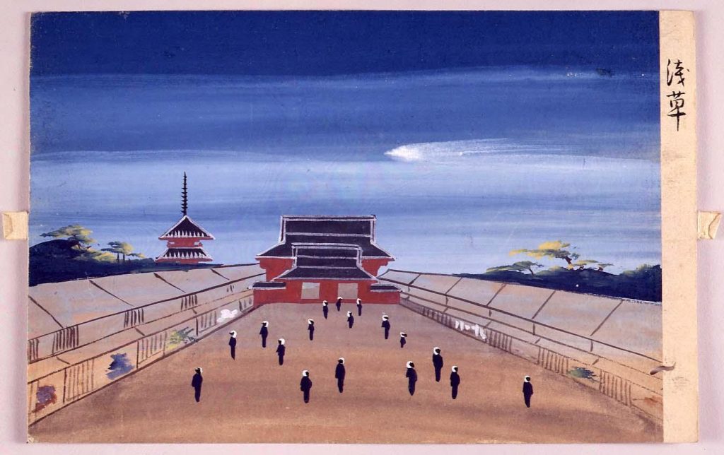 作品画像:泥絵 浅草
