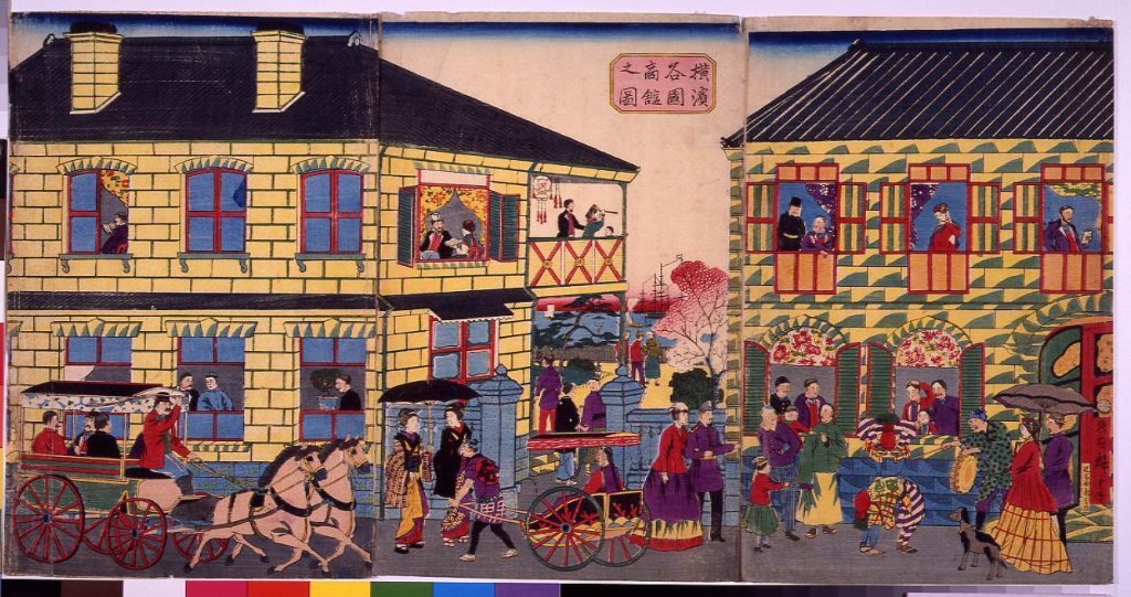 作品画像:横浜各国商館之図