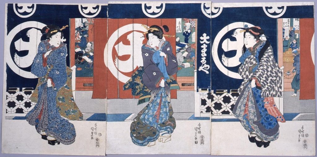 作品画像:大丸屋前の三美人