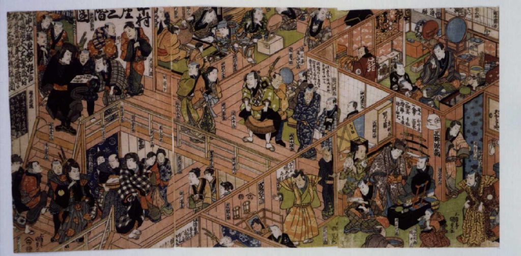 作品画像:中村座三階図