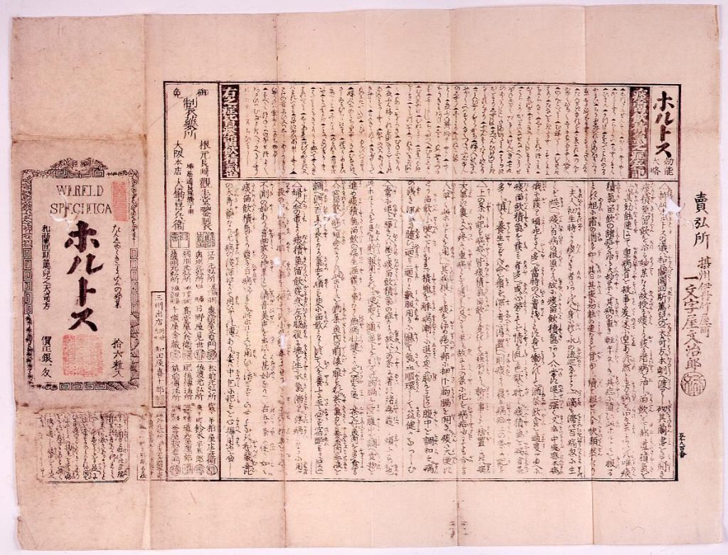 作品画像:ホルトス効能書包紙