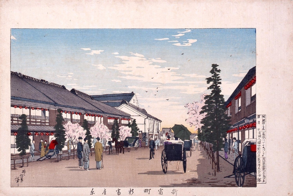 作品画像:新富町新富座景
