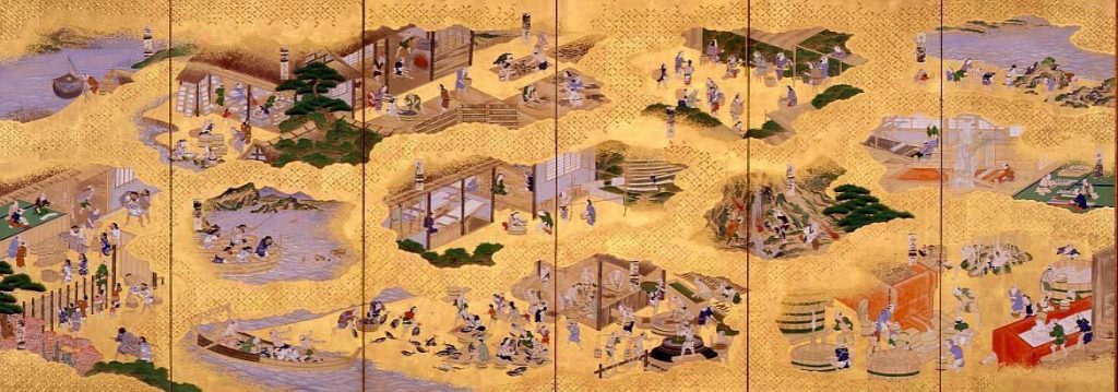 作品画像:諸国名産図屏風