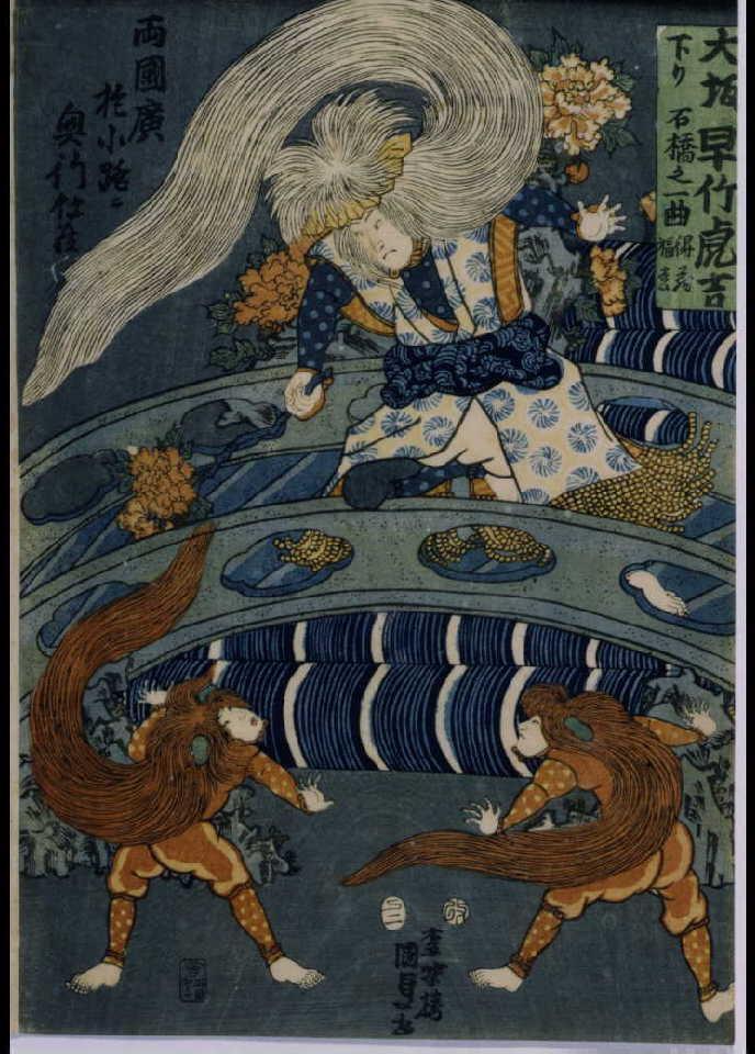 作品画像:大坂下り早竹虎吉・石橋之一曲