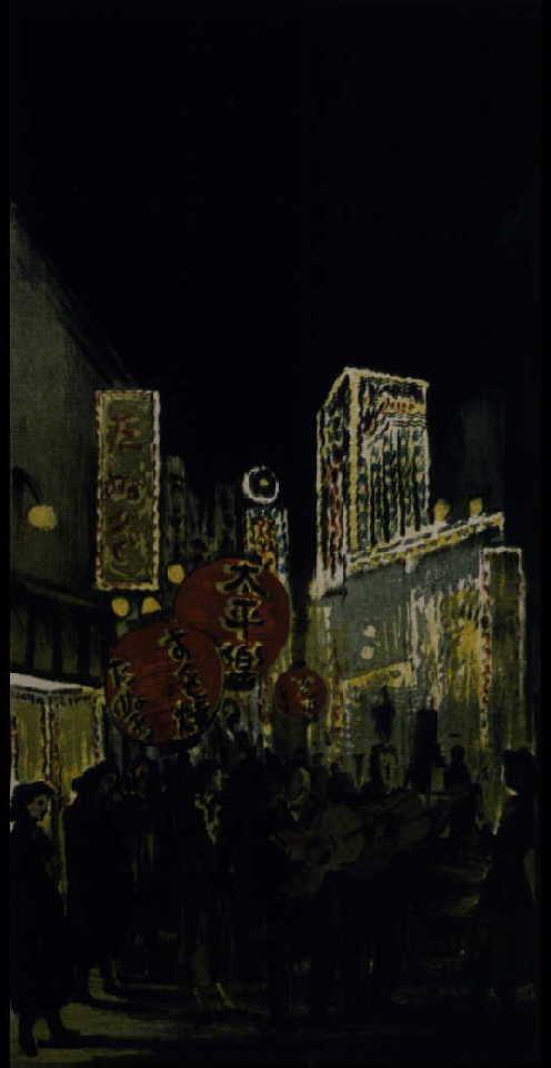 作品画像:夜の街(銀座裏)