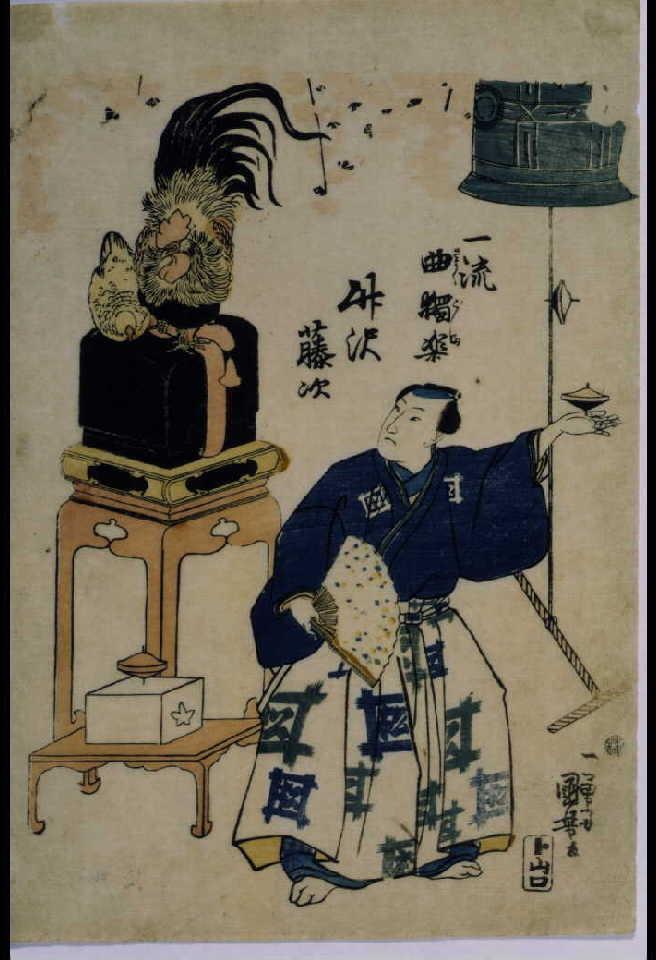 作品画像:一流曲独楽・竹沢藤次
