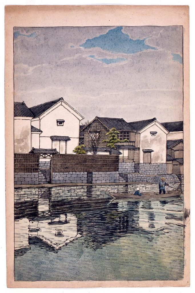 作品画像:旅みやげ第三集 出雲松江曇り日 原画