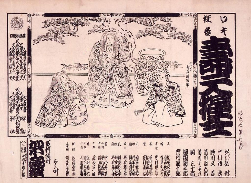 作品画像:河原崎座辻番付 寿二人猩仝
