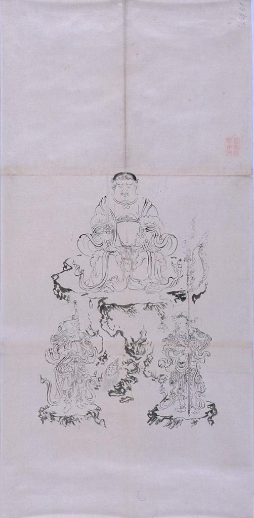 作品画像:粉本 虚空蔵菩薩像