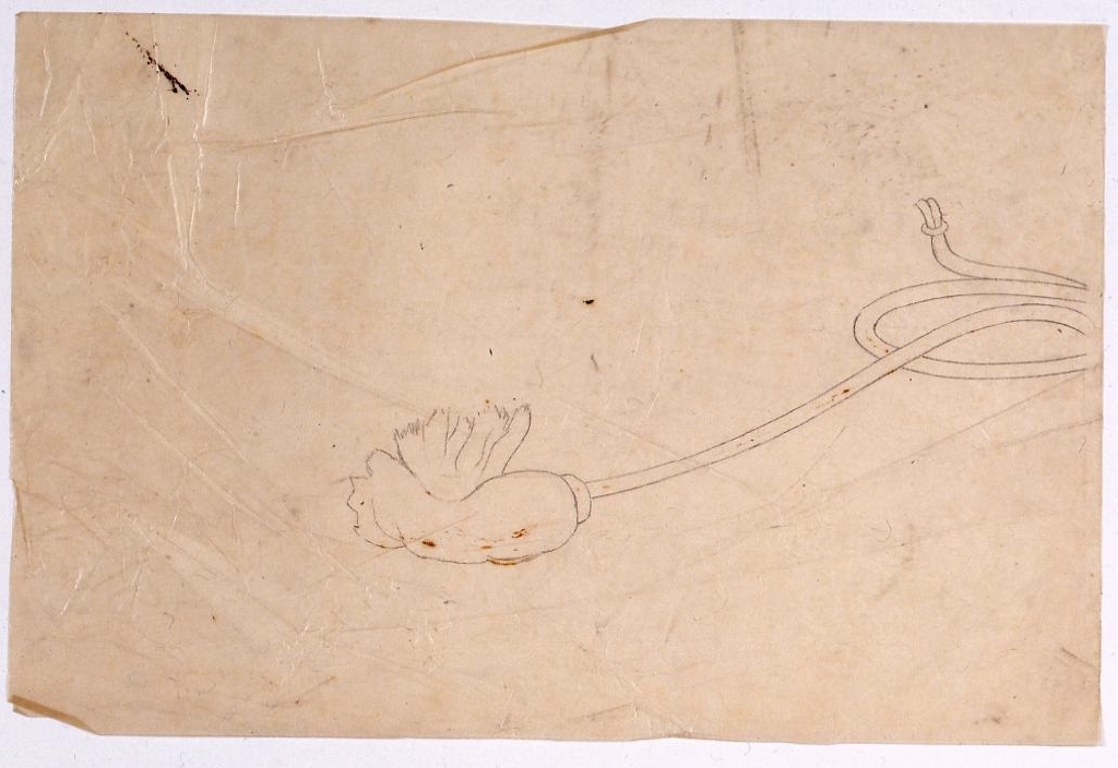 作品画像:下絵断片 行器の掛紐