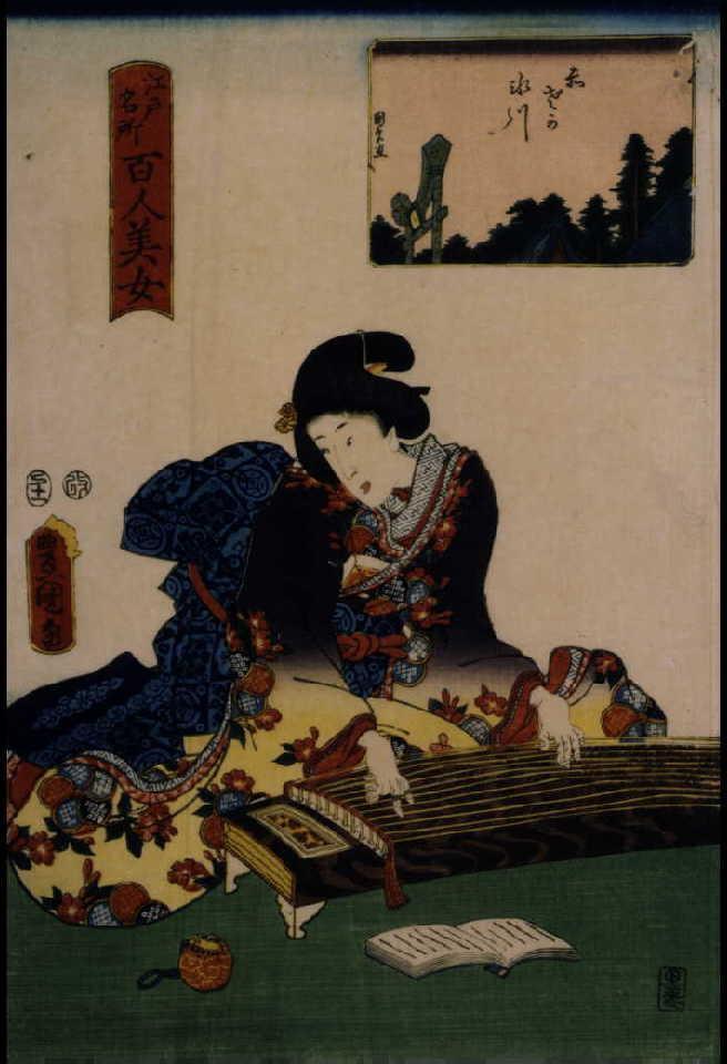 作品画像:江戸名所百人美女 赤さか氷川