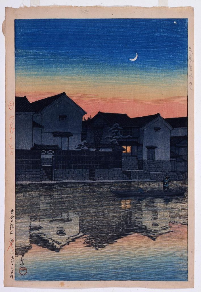 作品画像:旅みやげ第三集 出雲松江三ヶ月 原画