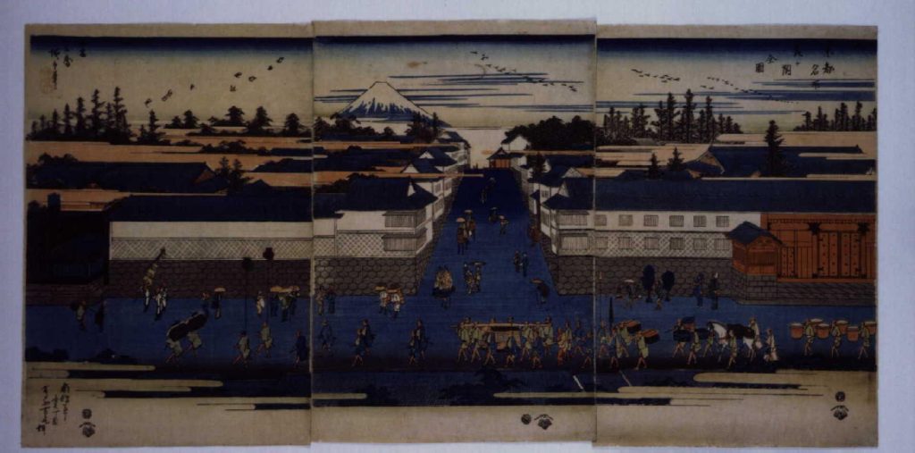 作品画像:東都名所 霞ケ関全図