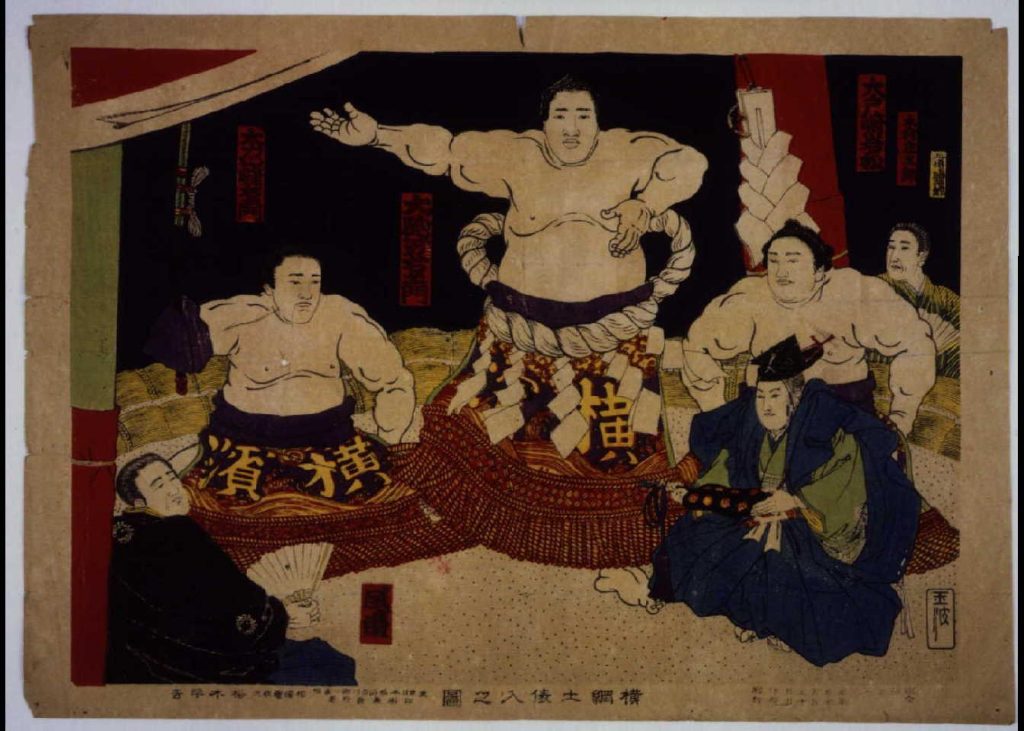 作品画像:横綱土俵入之図