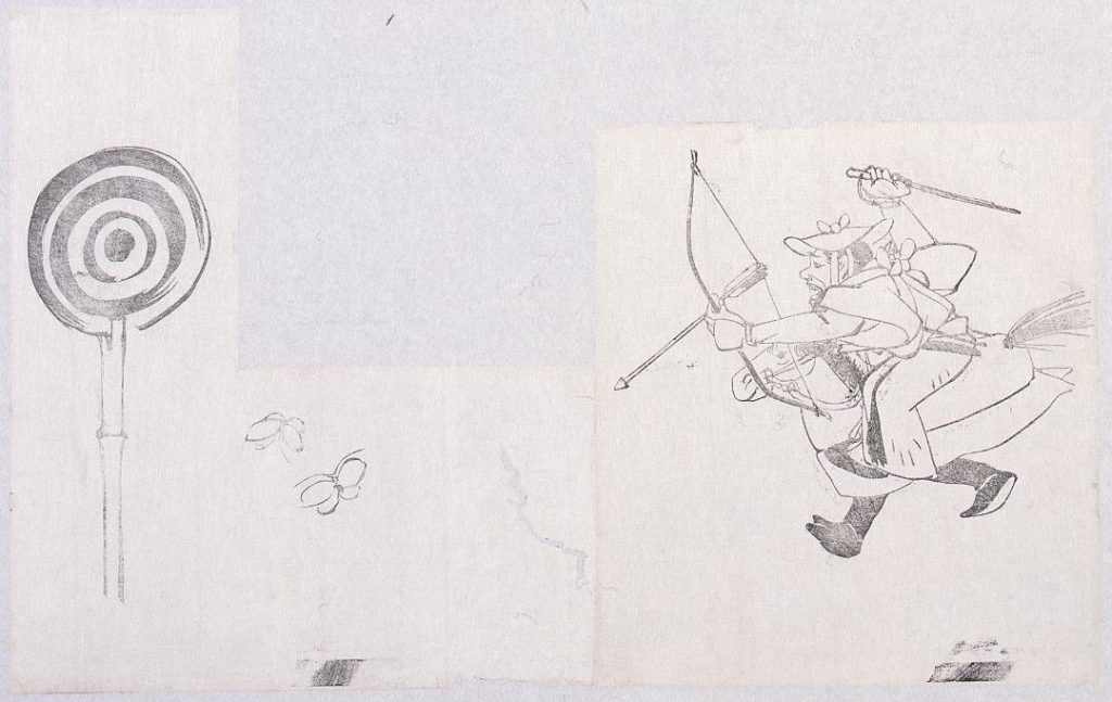 作品画像:墨版 流鏑馬