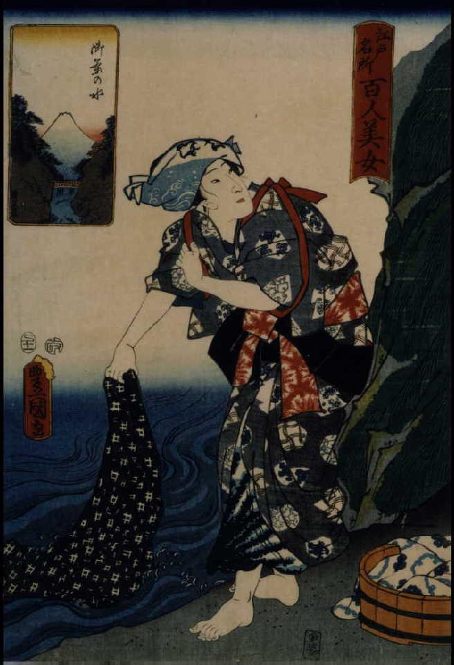 作品画像:江戸名所百人美女 御茶の水