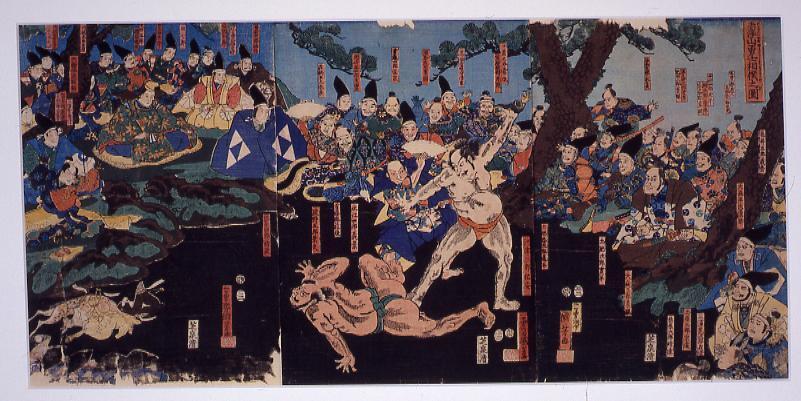 作品画像:赤沢山勇士相撲之図