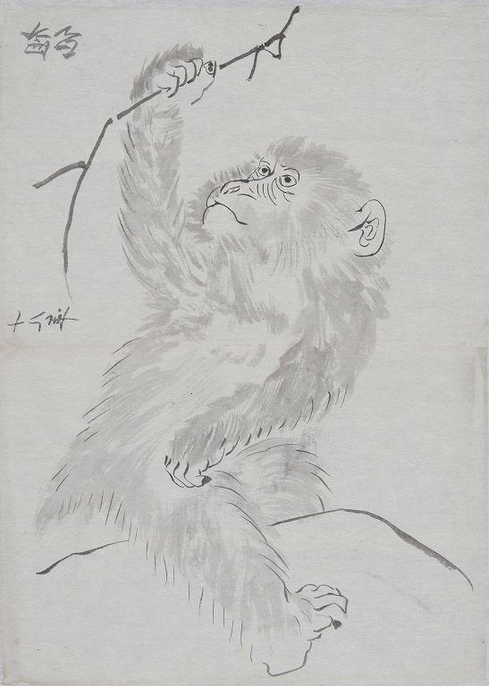 作品画像:祖仙写 猿