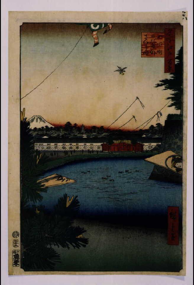 作品画像:名所江戸百景 山下町日比谷外さくら田