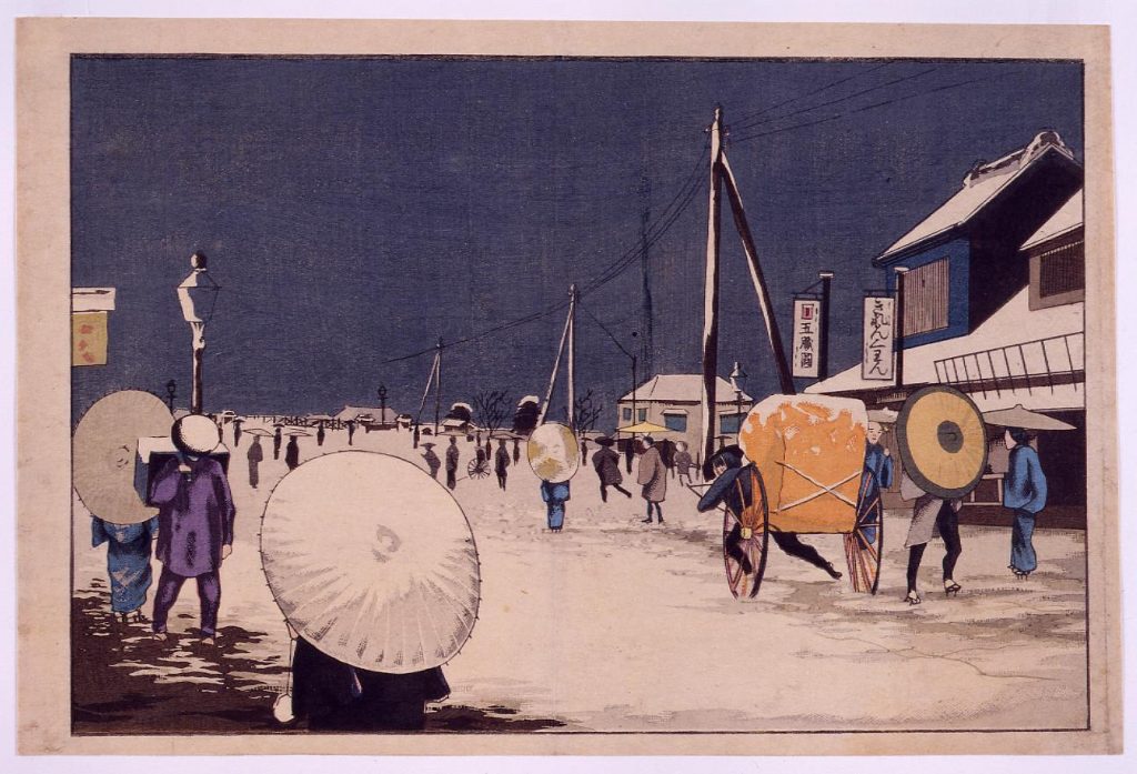 作品画像:両国雪中