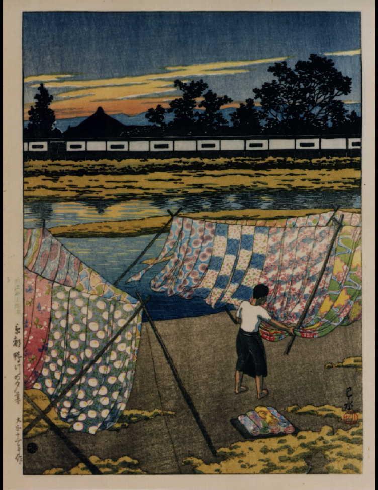 作品画像:日本風景選集 廿九 京都鴨川の夕暮