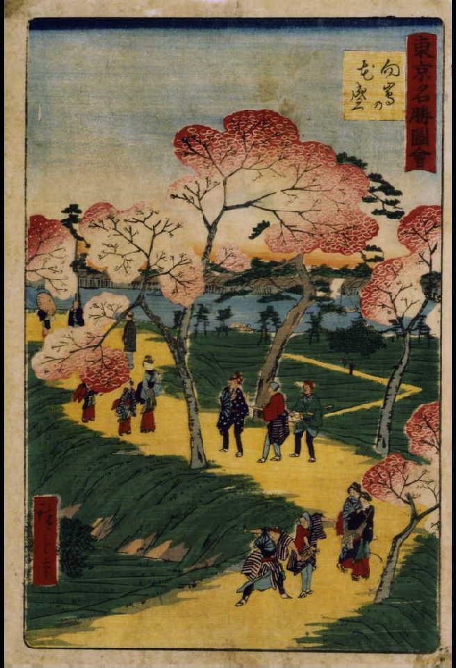 作品画像:東京名勝図絵 向嶋の花盛