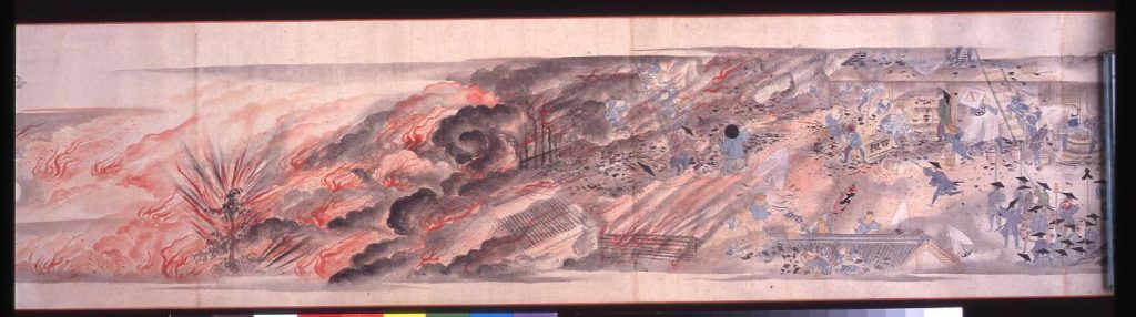 作品画像:火事図巻