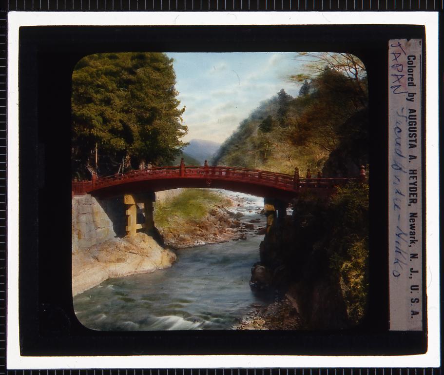 作品画像:日光 神橋(幻燈原板)