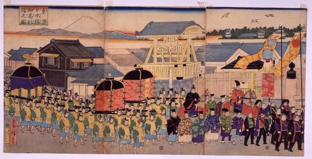 作品画像:東亰日本橋御高札場之図