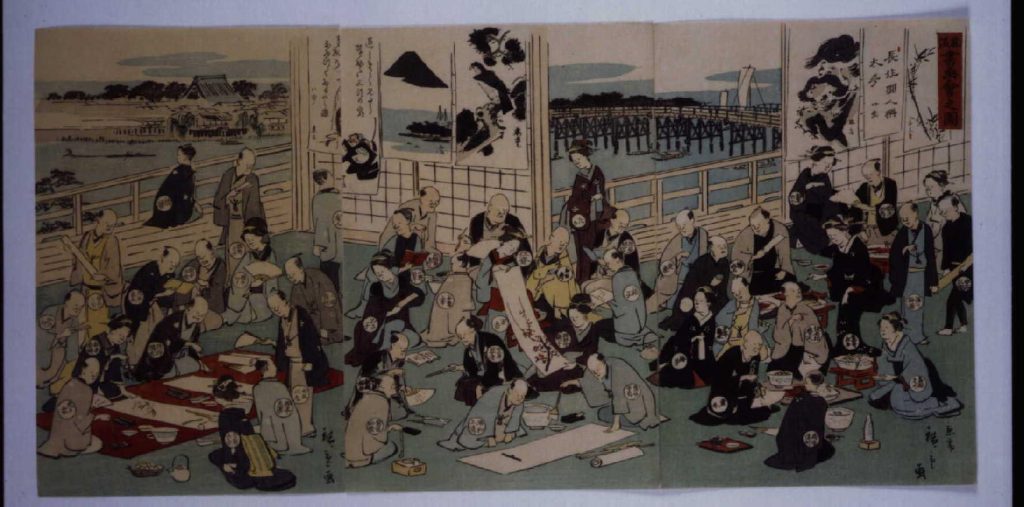 作品画像:風流書画会之図