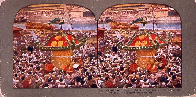作品画像:Yokohama,Japan.Shrine Carried by Youthful Devotees in Matsuri Procession.638